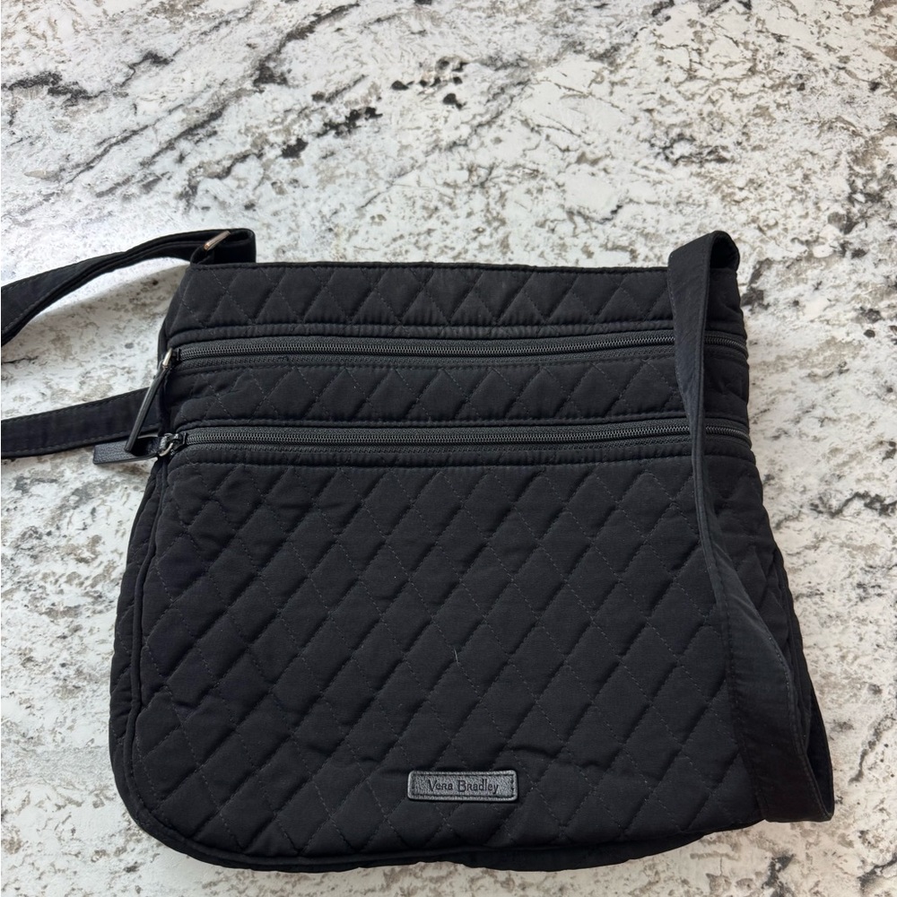 Vera Bradley Black Quilted Crossbody Bag